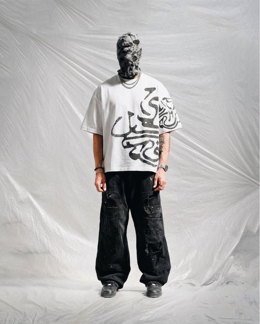 RYZE Desert Caligraphy Tee – White