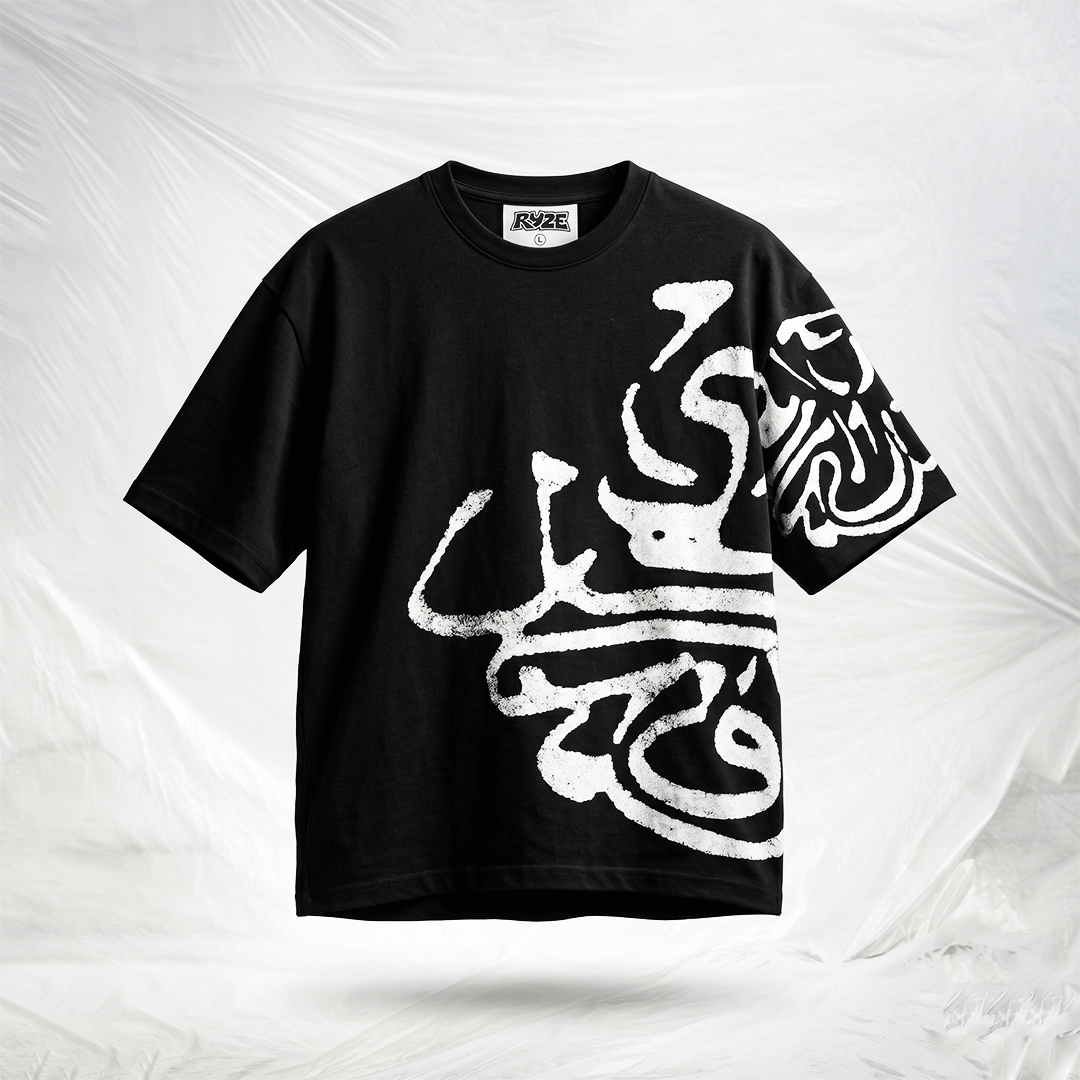 RYZE Desert Caligraphy Tee – Black